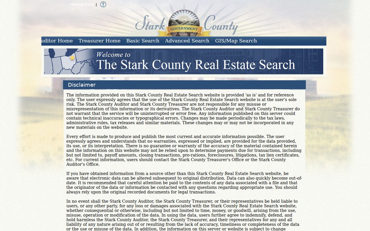 Canton residents directory Stark County property search interface