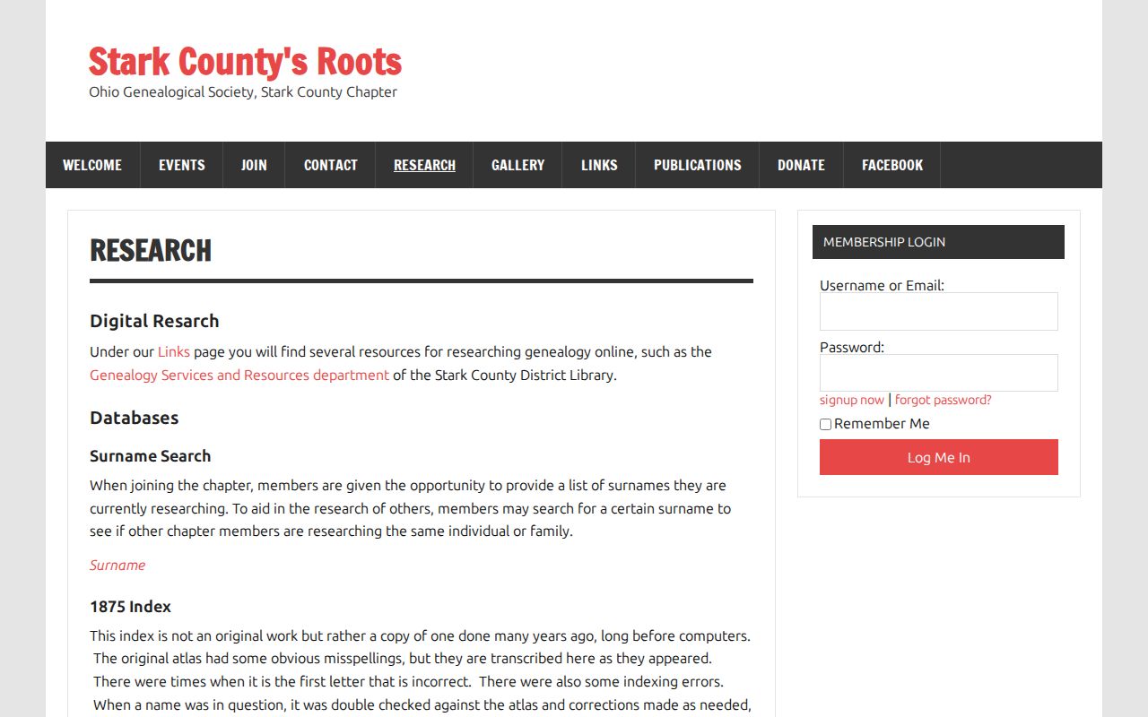 Canton city directory Stark County OGS research resources